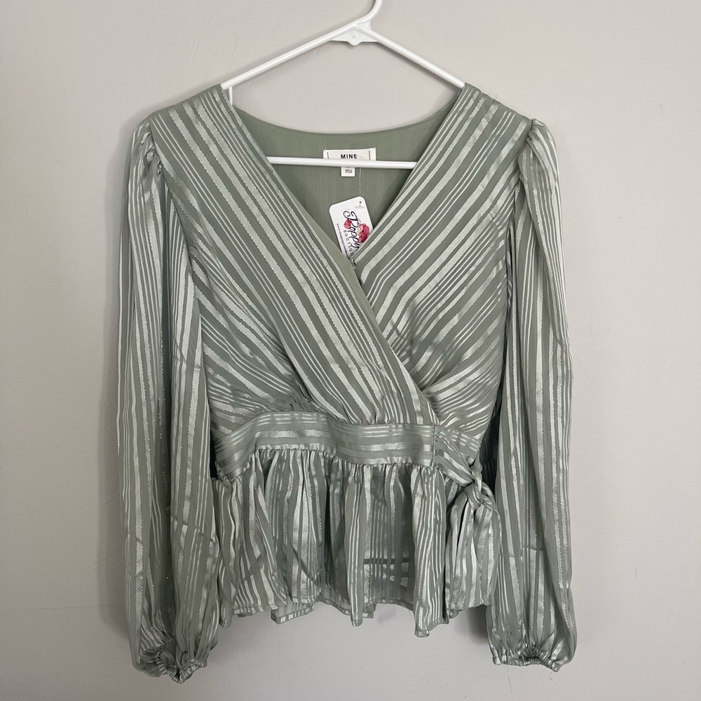 Light mint green blouse